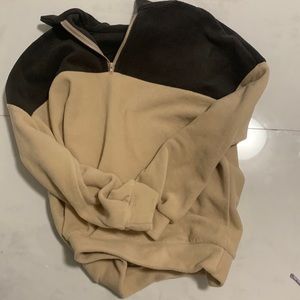 Color block Zíper Up Sweater Jacket Aesthetic